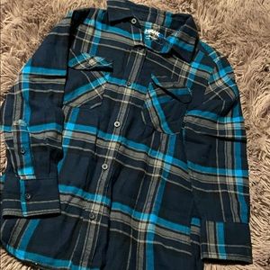 Boys Hawk long sleeve button up